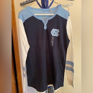 NWT UNC North Carolina Tarheels henley top